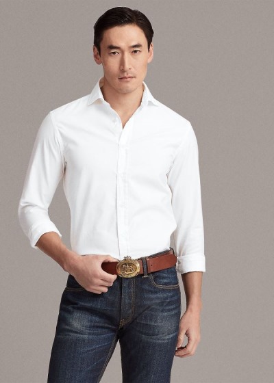 Camisa Ralph Lauren Hombre Blancos - Oxford - CRKMA6098